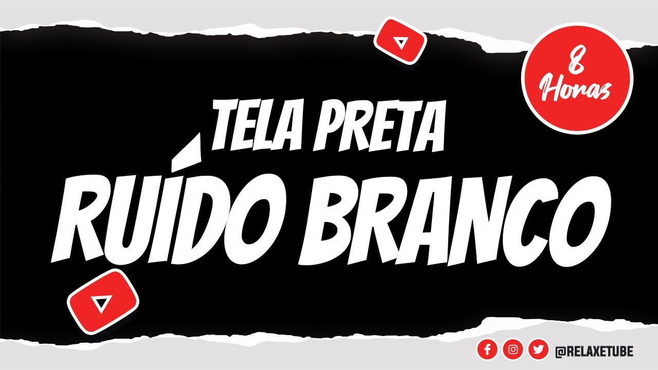 🎧 RU&Iacute;DO BRANCO INFAL&Iacute;VEL COM TELA PRETA PARA DORMIR E RELAXAR IMEDIATAMENTE 🕒 8 HORAS 💤 WHITE NOISE