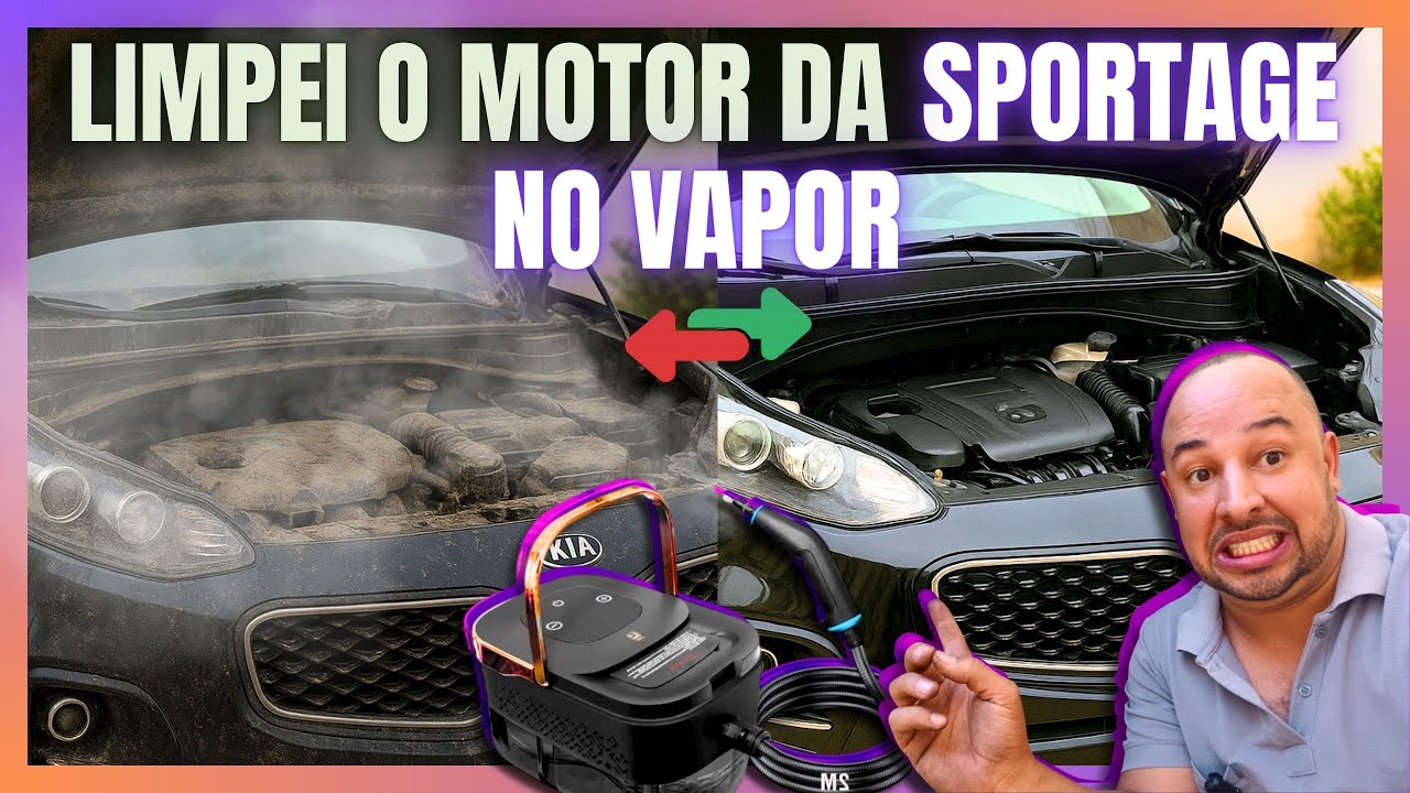 COMO LIMPAR O MOTOR DO SEU CARRO DE FORMA SEGURA UTILIZANDO VAPOR PASSO A PASSO COMPLETO DETALHADO