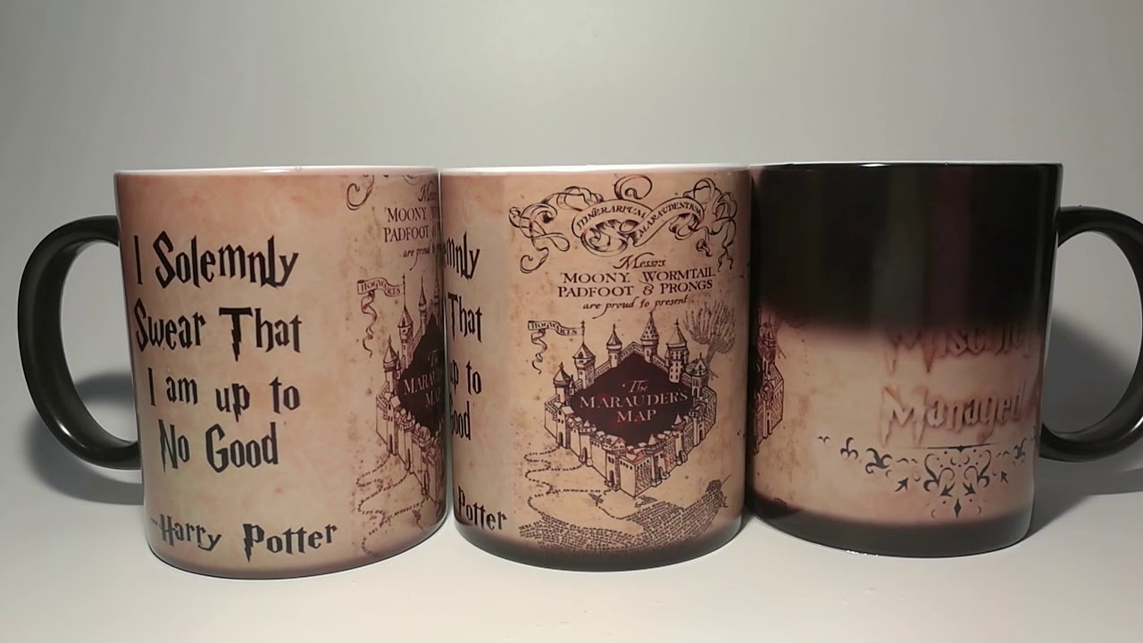 Harry Potter The Marauder's Map Magic Heat Reveal Mug