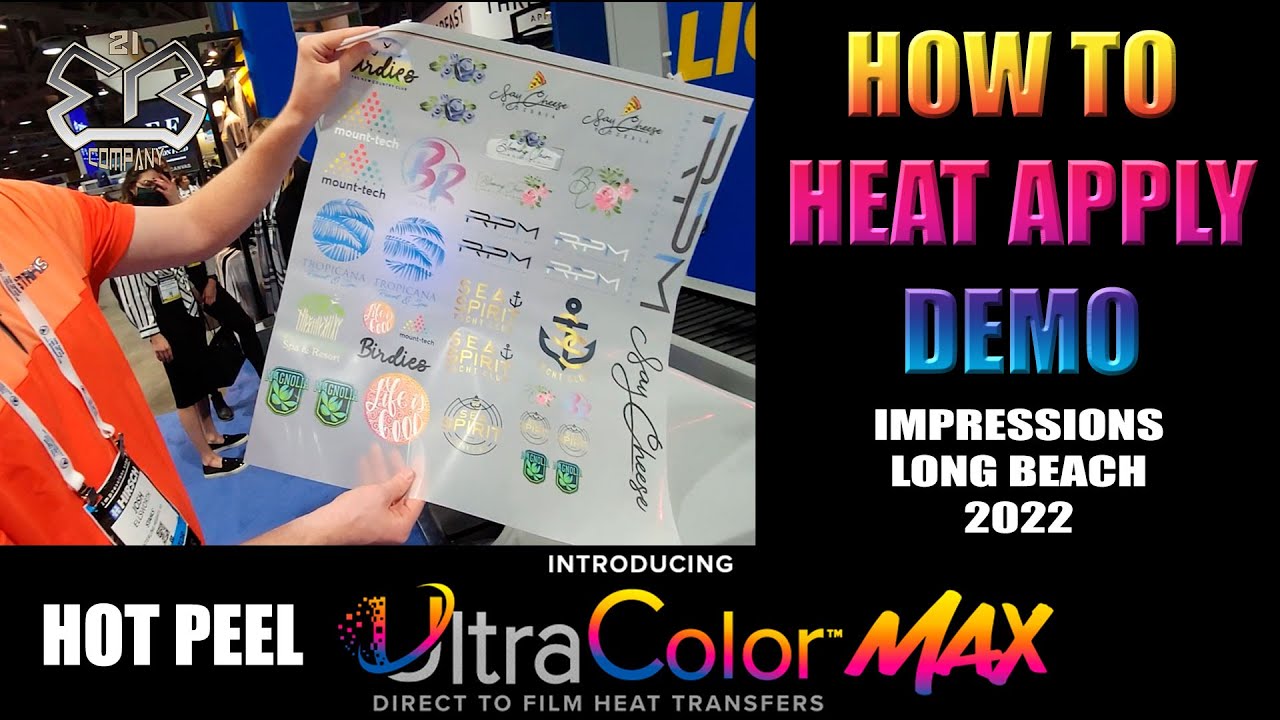 Impressions 2022 - STAHLS Newest DTF UltraColor Max Hot Peel Transfer Demo with Josh Ellsworth
