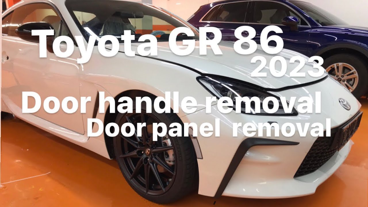 Toyota GR 86 door handle removal - door panel removal