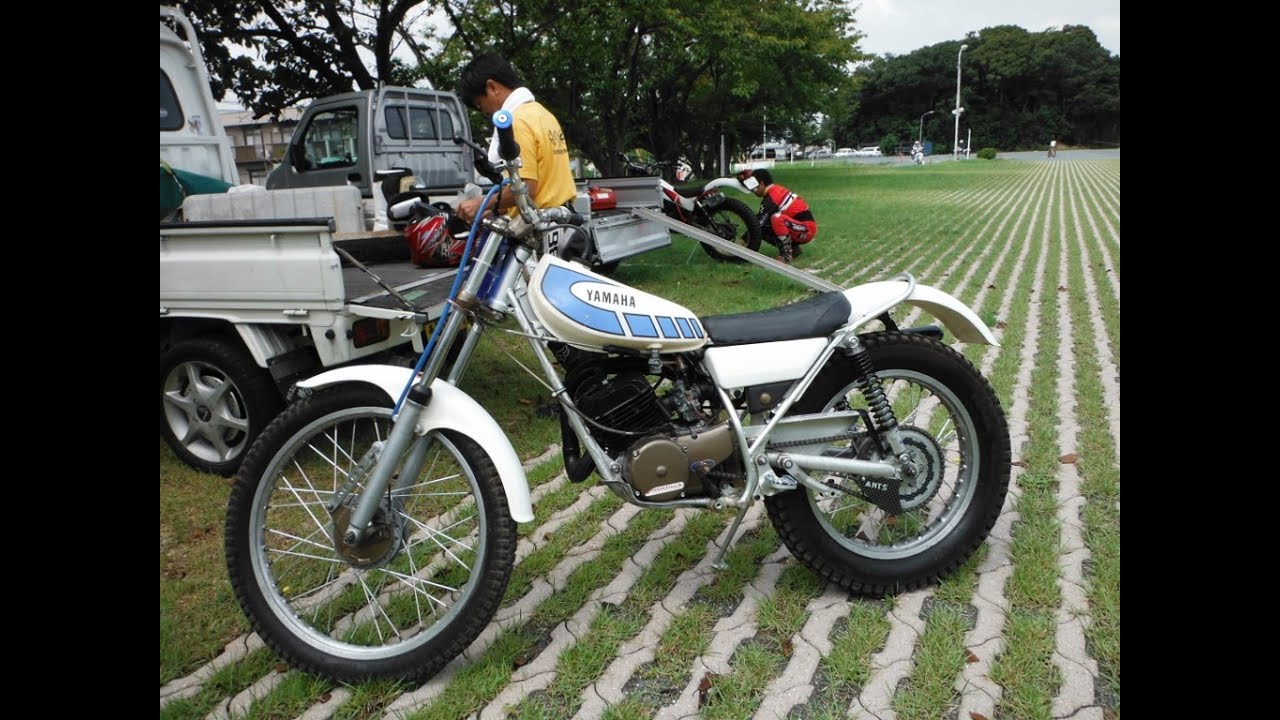 ビンテージバイクでトライアル