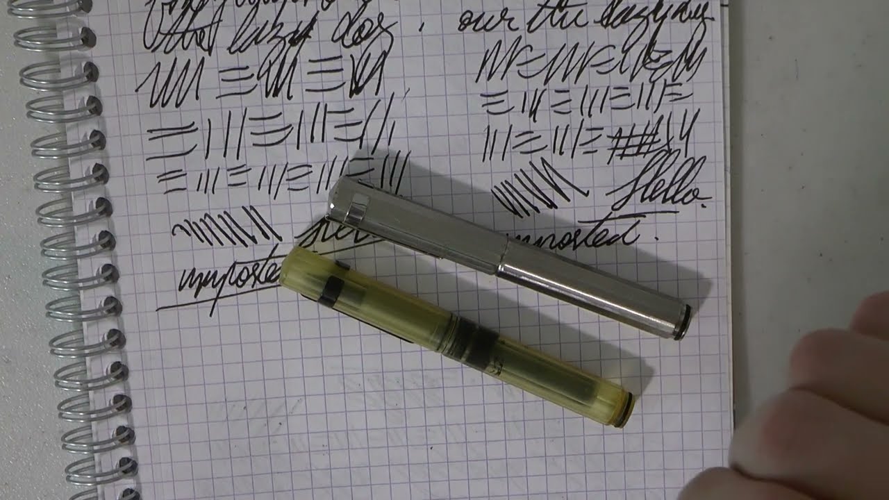 Fountain Pen Shootout Ensso XS Ultem vs Titanium