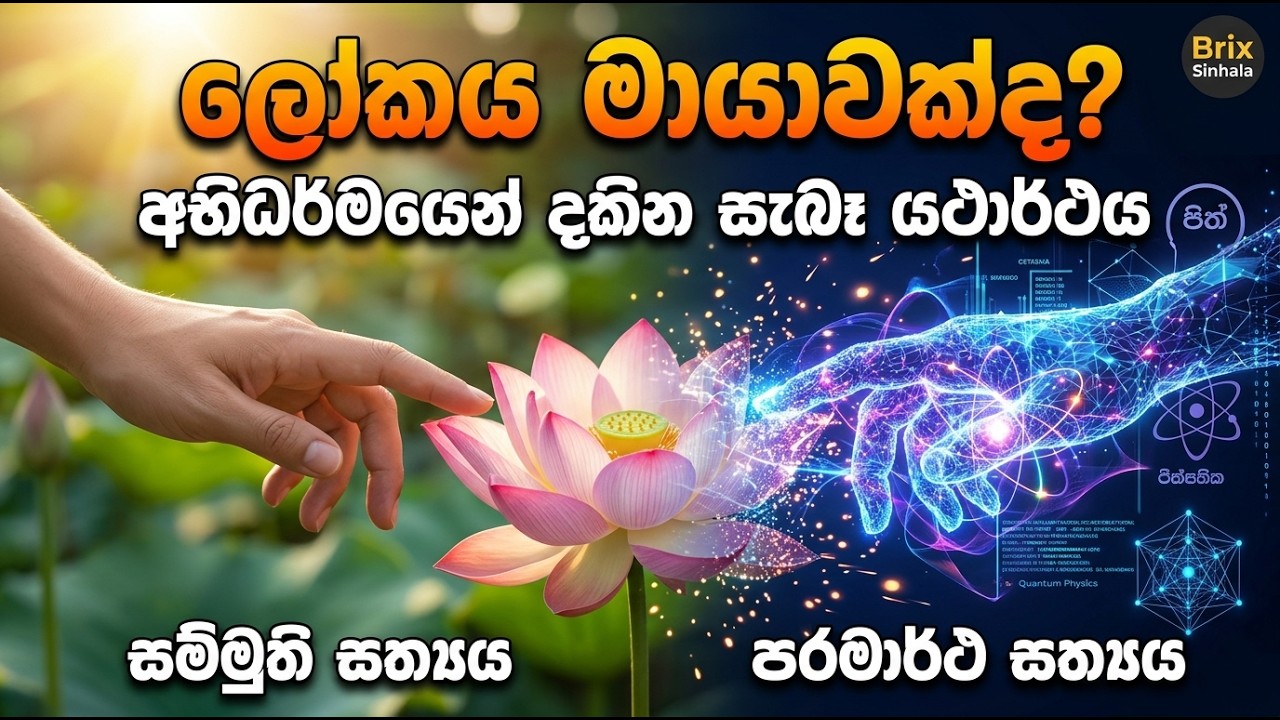 අභිධර්මය සහ ලෝකයේ යථාර්ථය: අප දකින ලෝකය මායාවක්ද? | Abhidhamma & The Reality of World | Part 01