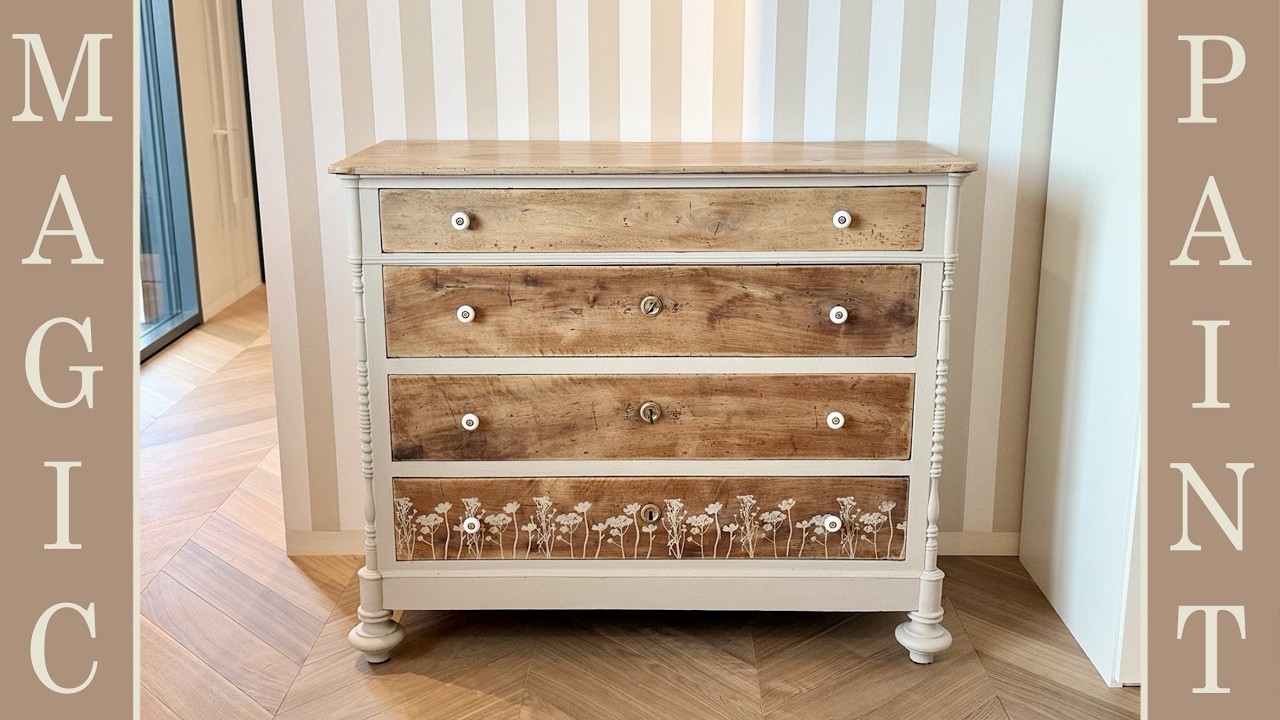 Я реставрирую старую мебель и наношу штамп @ReDesignwithPrima ChalkPaint #дий ® DIY Elisa&MagicPaint
