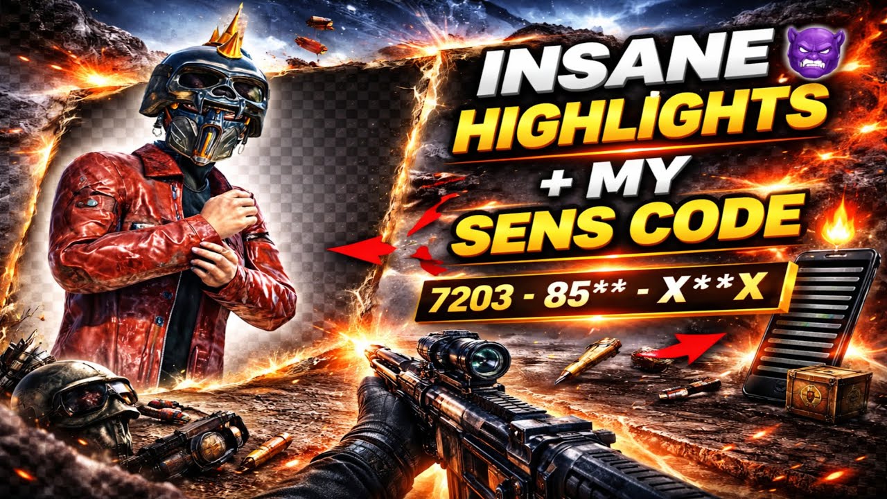 Best POCO X6 Pro Sensitivity Code 😈 | PUBG Mobile 4 Finger Highlights