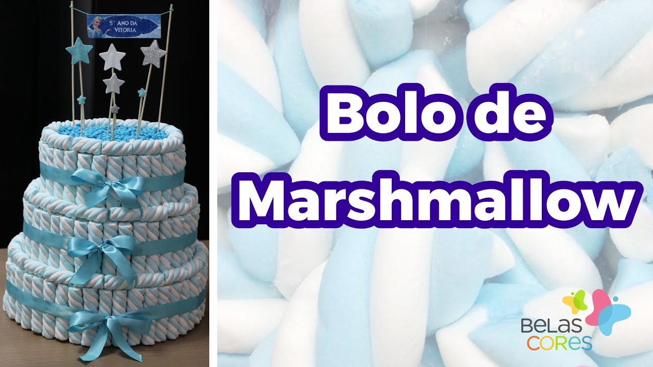 O fantástico Bolo Fake Verdadeiro de Marshmallow - Belas Cores