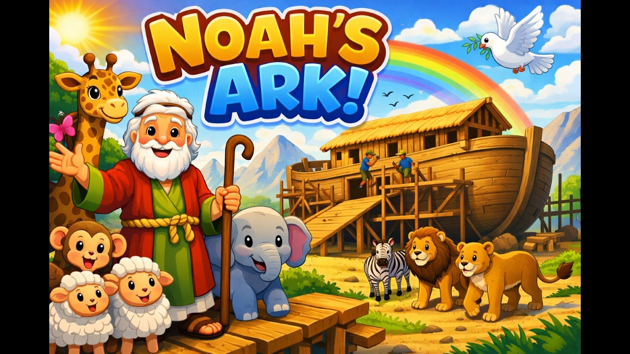 NOAH'S ARK | SHORT STORY | ANIMALS TWO BY TWO |  NOAH AND THE ARK