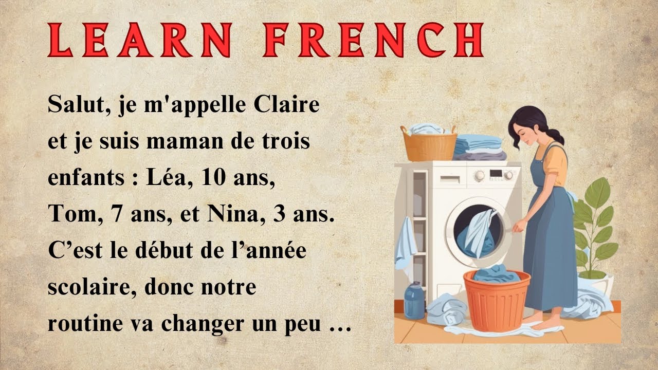 Learn French with a simple story for Beginners (A1-A2) | Perfect Your French Pronunciation