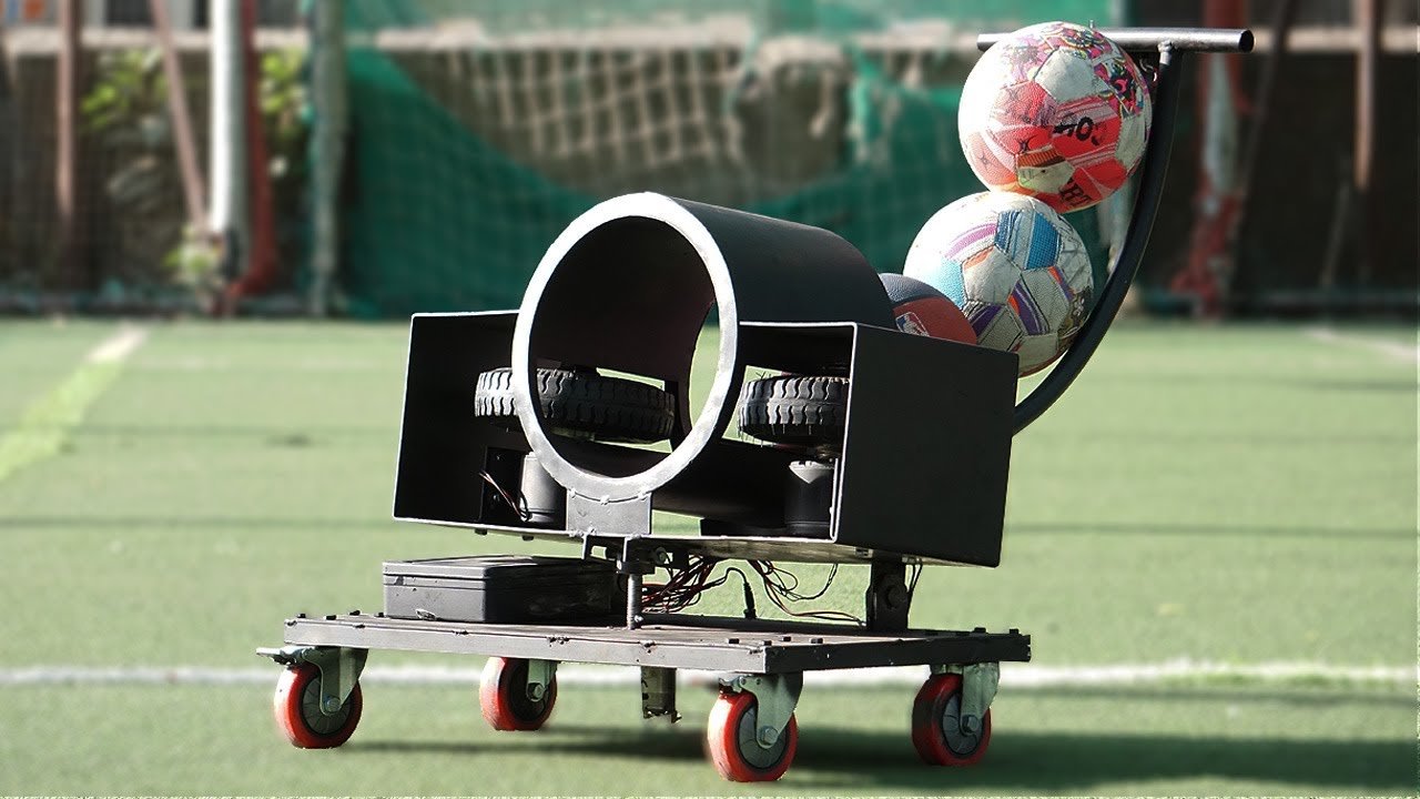 DIY Football Shooter | Soccer Ball Launcher Machine | Nevon Projects