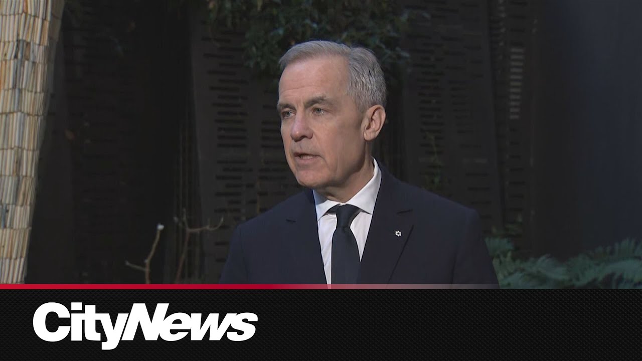 Carney reacts to Freeland stepping down as MP to be adviser for Ukraine