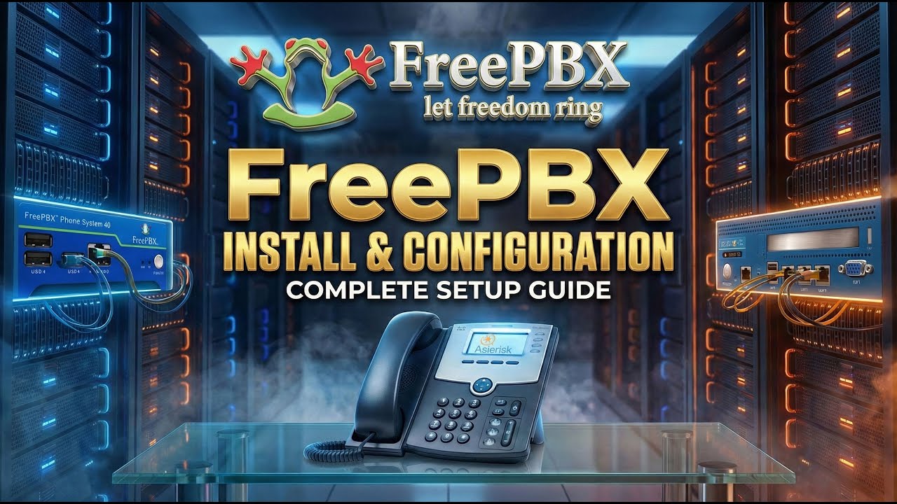 FreePBX Setup install and  Configuration