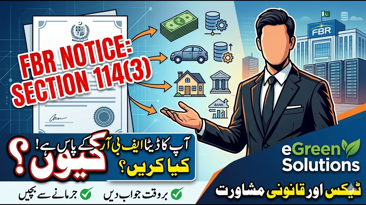 FBR Notice Section 114(3) | How FBR Collects Your Data & What to Do?