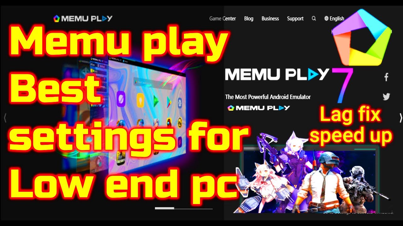 Memu play best settings for low end pc | memu play lag fix free fire | memu play pubg lag fix