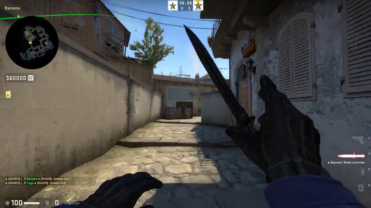 Smoke wall strategy B site inferno counter strike global offensive