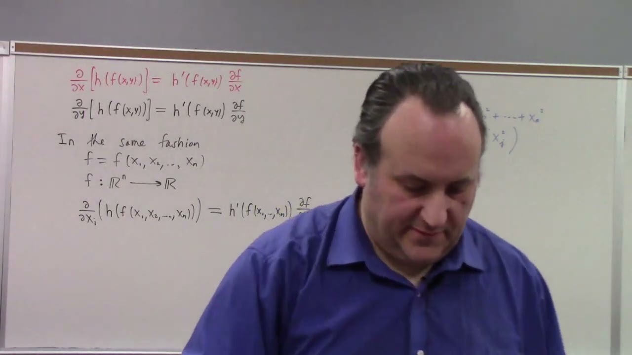 Multivariate Calculus: partial derivatives, total differential, level curves, .... 2-17-26 part 1