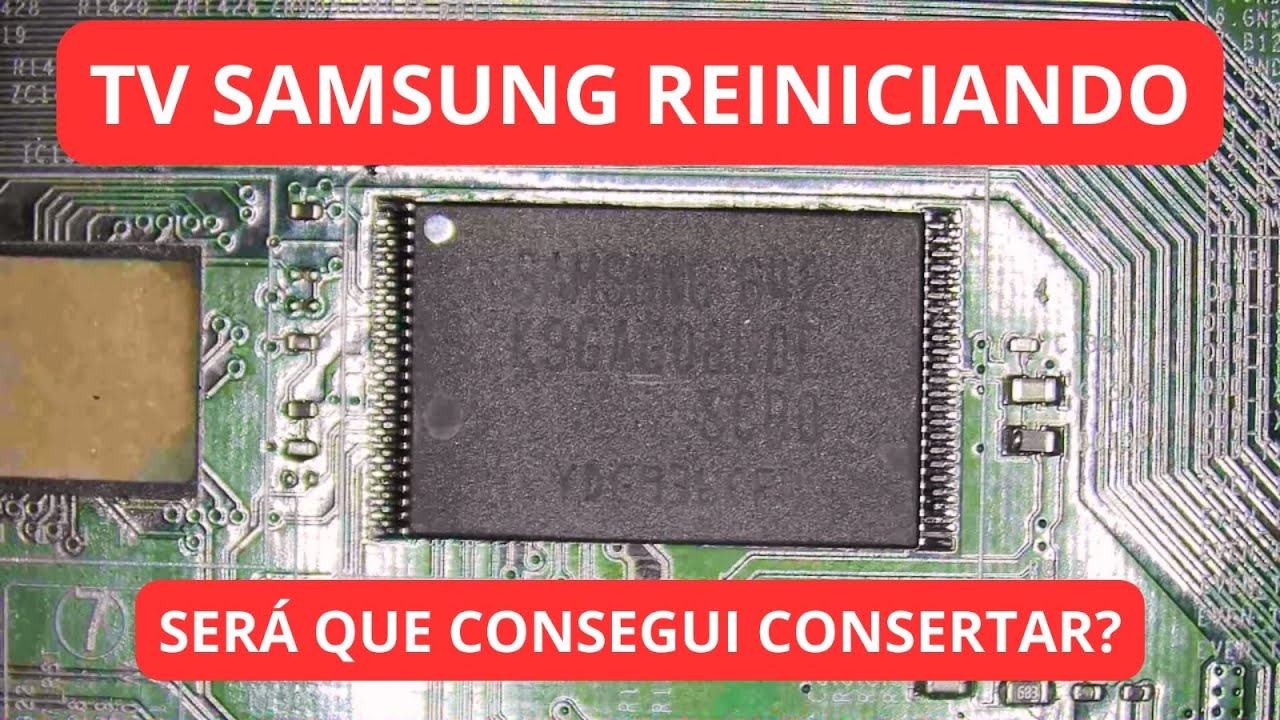 TV Samsung Reiniciando | UN40D5500 | Reparo Completo Memória NAND