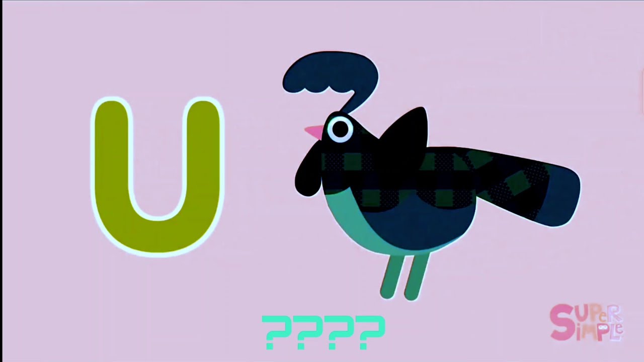 🐦🦅U and V Animal Song🔤| Umbrella Bird☂️🐦&Vulture🦅 | Super Simple | Sponsored by Preview 2 Effects ✨