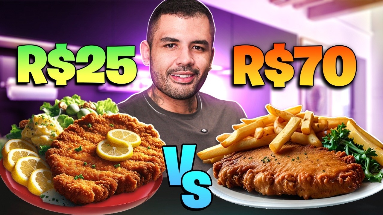 PEDIMOS O BIFE A MILANESA MAIS CARO E O MAIS BARATO DO APLICATIVO! QUAL O MELHOR?