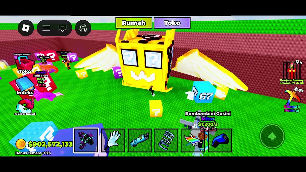 AKU MAIN BREAK A LUCKY BLOCK !!