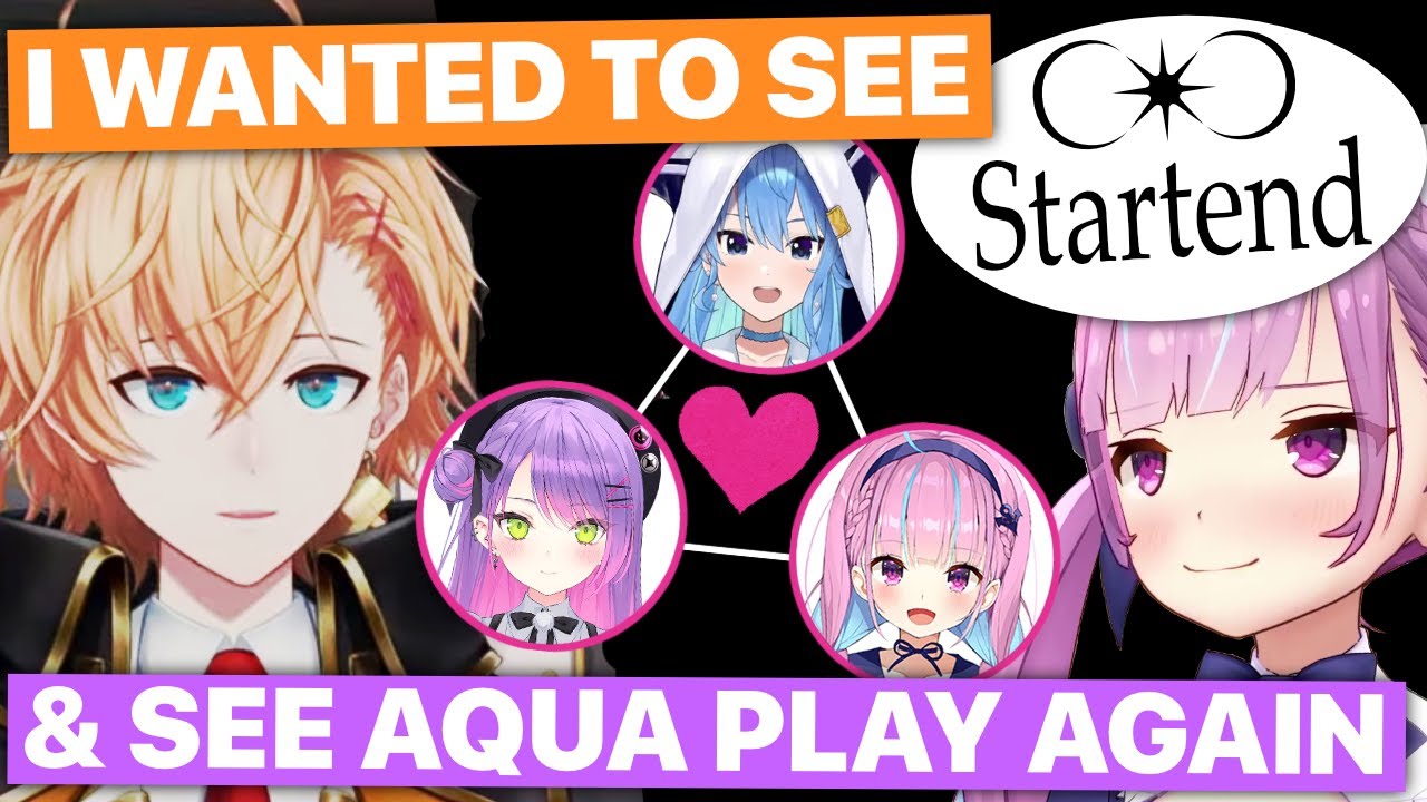 Shibuya Hal Wished To See StartEnd & Aqua Play Again (Feat. Minato Aqua / Hololive) [Eng Subs]
