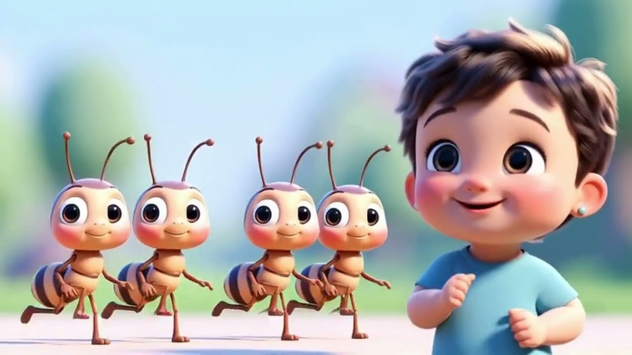 🐜 The Ants Go Marching One by One 🎵Sing along with this fun nursery rhyme for kids 👶✨