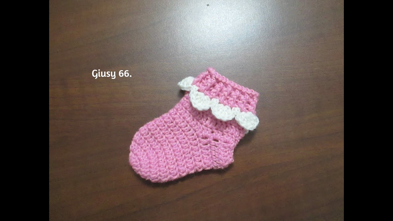 Tutorial calzini neonata 0/3 mesi -Giusy 66.
