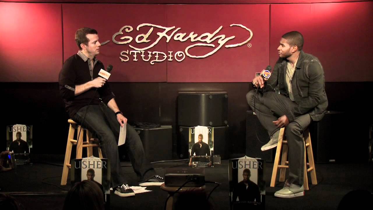 Usher - Interview (Live @ Ed Hardy Studios) pt. 1