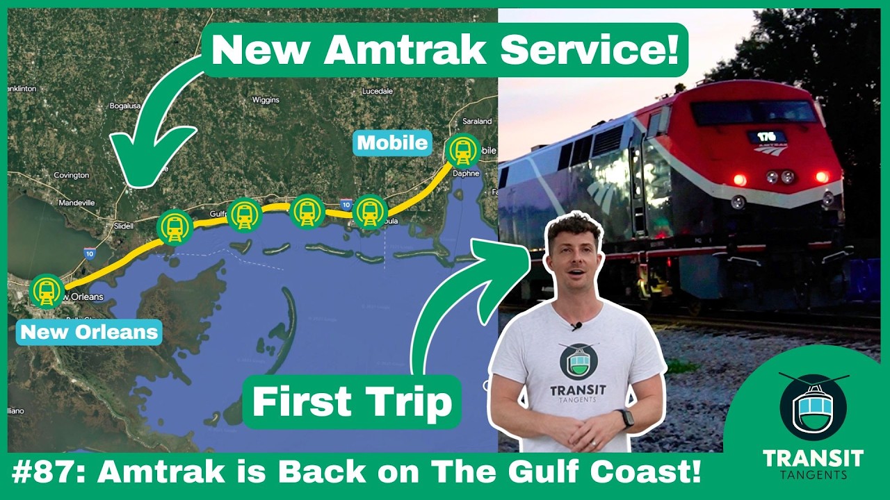 Amtrak FINALLY Returns to the Gulf Coast - 20 Years After Katrina