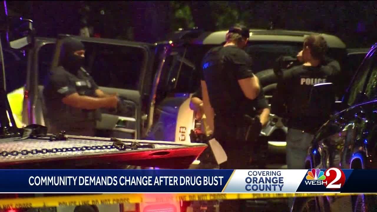 'We're afraid': Orlando community demands change after drug bust at neighbor's home