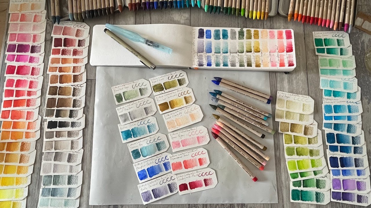 Sunday Swatching - with Distress Watercolour Pencils