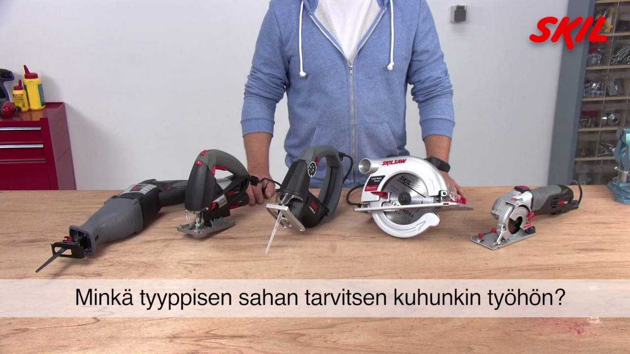 Minkä tyyppisen sahan tarvitsen kuhunkin työhön?
