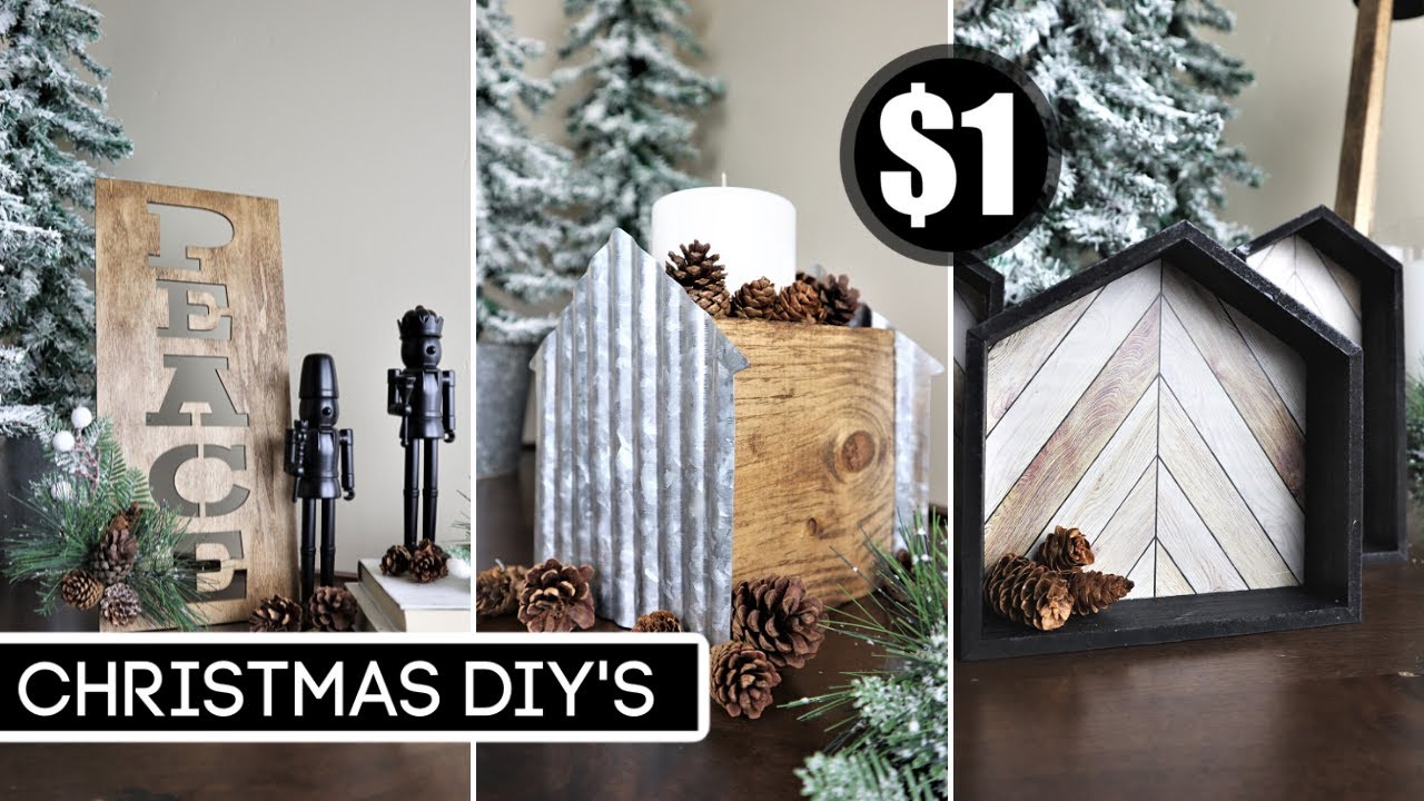 ⭐ $1 HIGH END DOLLAR TREE CHRISTMAS DIYs (Seriously! So EASY!) 🎄