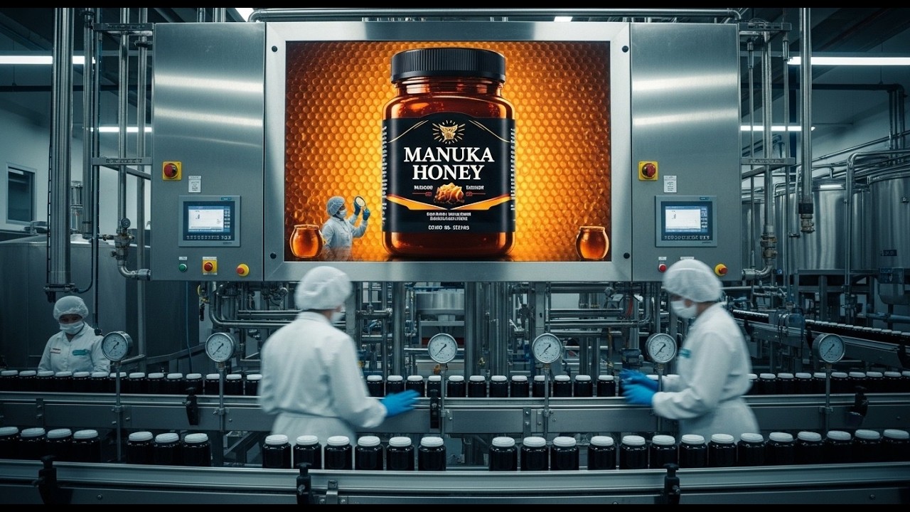 Inside the World’s Most Expensive Honey Factory | Manuka Honey From Flower to Jar! FACTORY_TOUR