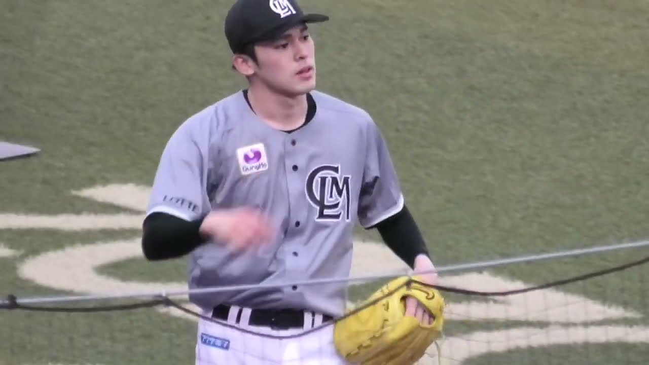2023/04/21 佐々木朗希選手 1回表のピッチング（二死三塁のピンチをしのぐ）（千葉ロッテマリーンズ vs. 福岡ソフトバンクホークス）