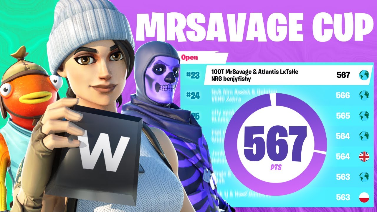 W-Keying in MrSavage Cup w/ MrSavage & Benjyfishy 💀🐟🎮