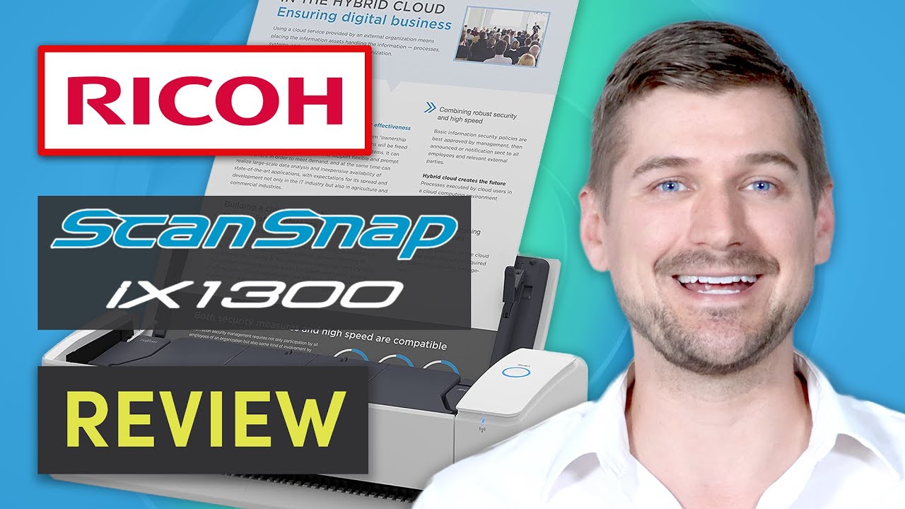 📊 Настольный сканер ScanSnap iX1300 (обзор и настройка). Что вам нужно знать