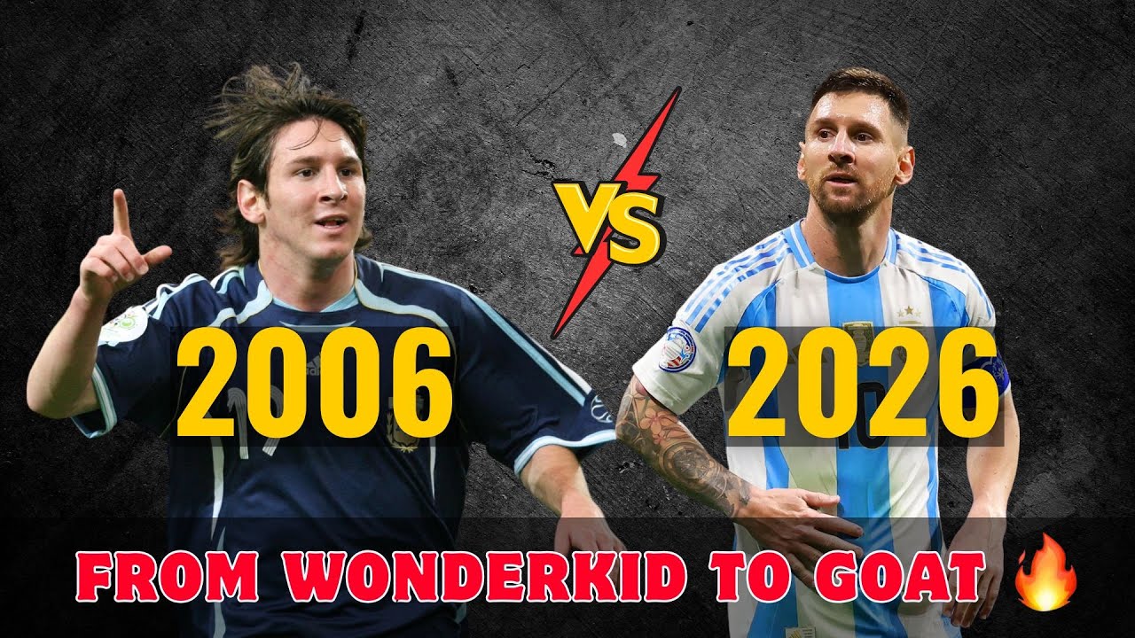 2006 Messi vs 2026 Messi 🔥 From Wonderkid to GOAT | 20 Years of Greatness!