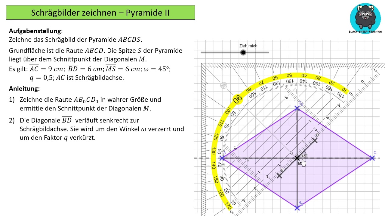 8.2.3 Schrägbilder zeichnen - Pyramide II