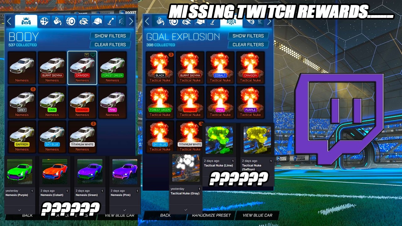 *НОВИНКА* Пропавшие награды Twitch Drops!!! - Обновление Rocket League