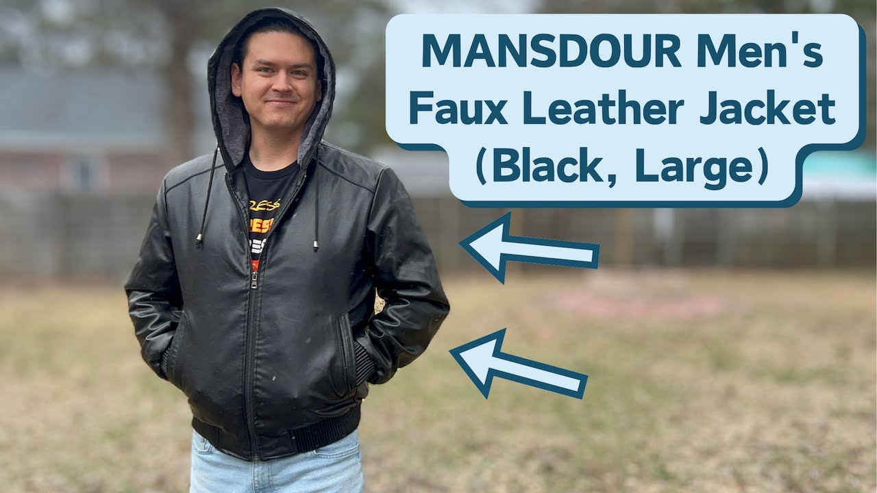 What I Think About This Faux Leather Jacket by MANSDOUR