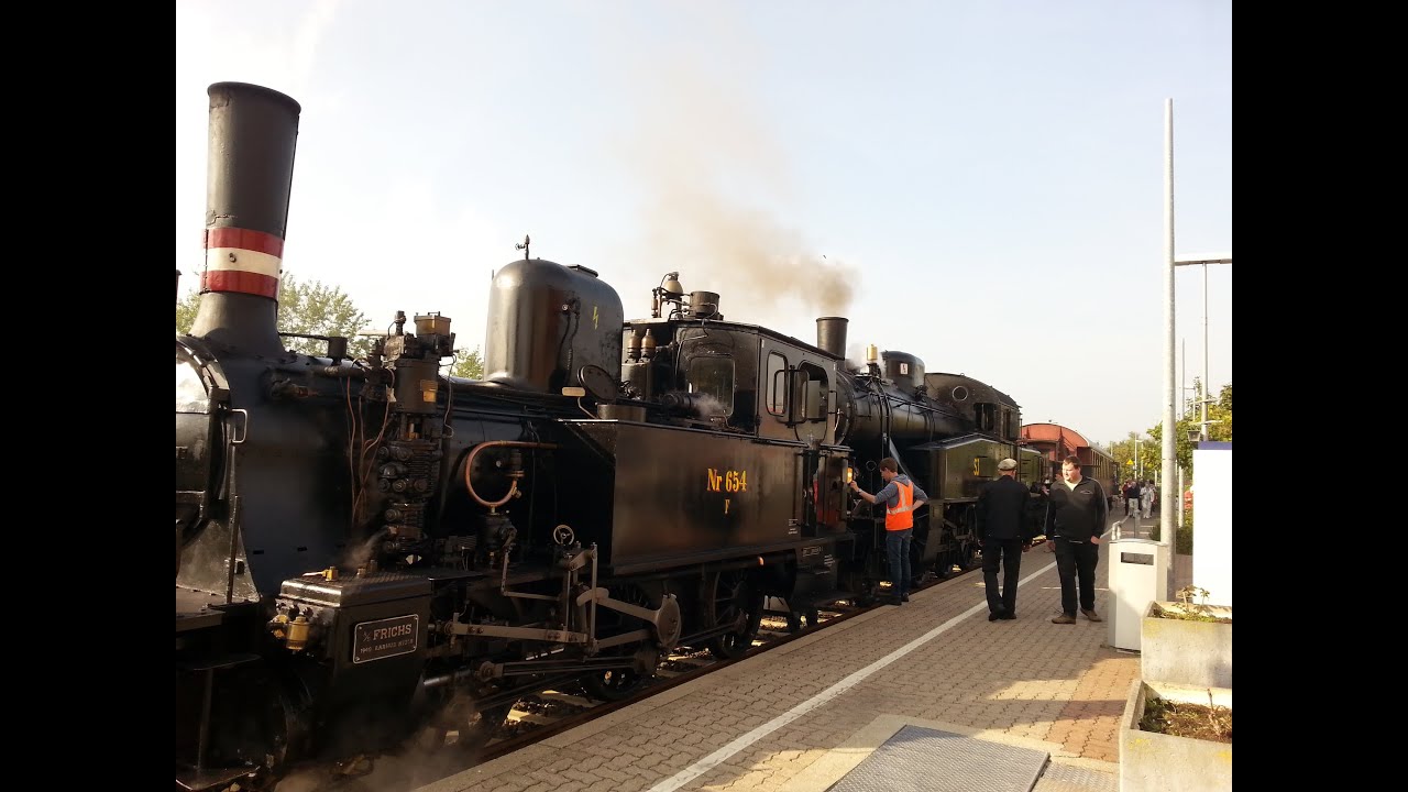 Doppeltraktion mit der F 654 und S1 1916 der Angelner Dampfeisenbahn 2014