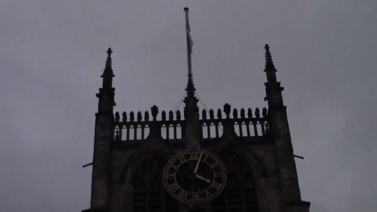 hull minster clock chiming 4 and a tune called ode to joy bell sympthony