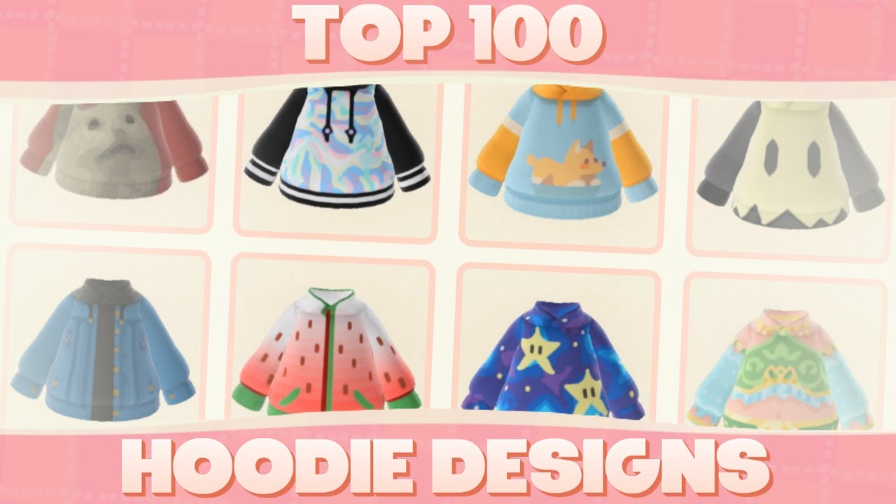 Top 100 Custom Hoodie Designs For Animal Crossing New Horizons!