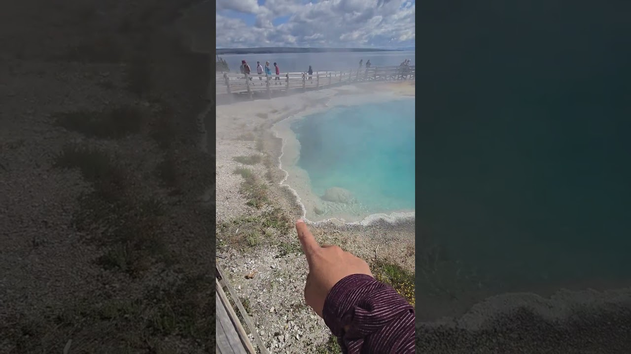 Abyss Pool Geyser @yellowstoneparktrips