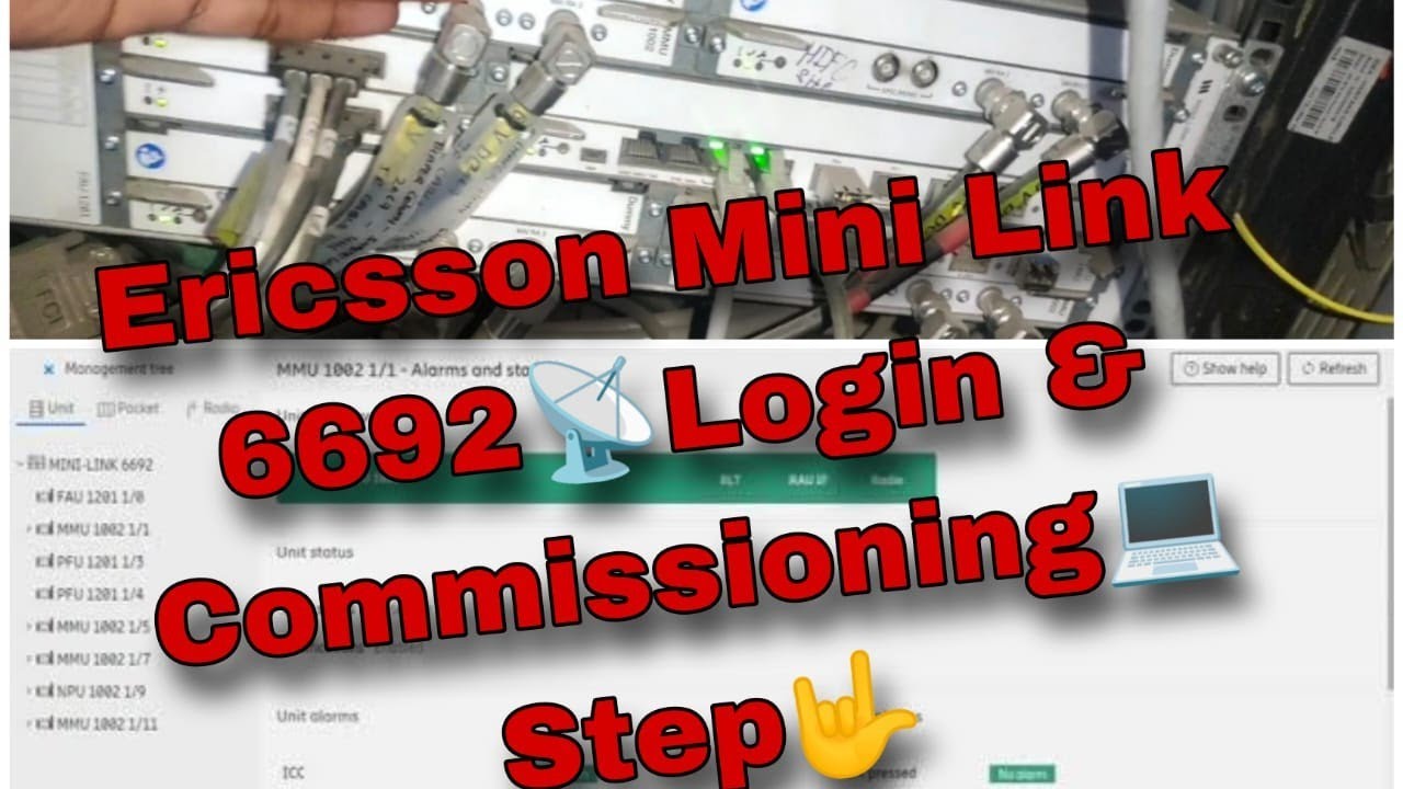 #How to Login💻Ericsson Mini Link 6692 Tx.📡IDU⭐😎🤘🤟#transmission#telecom#communication #technology