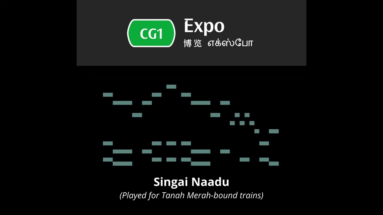 New Train Arrival Melodies on the Singapore MRT (Recorded Audio & MIDI Visualisation)
