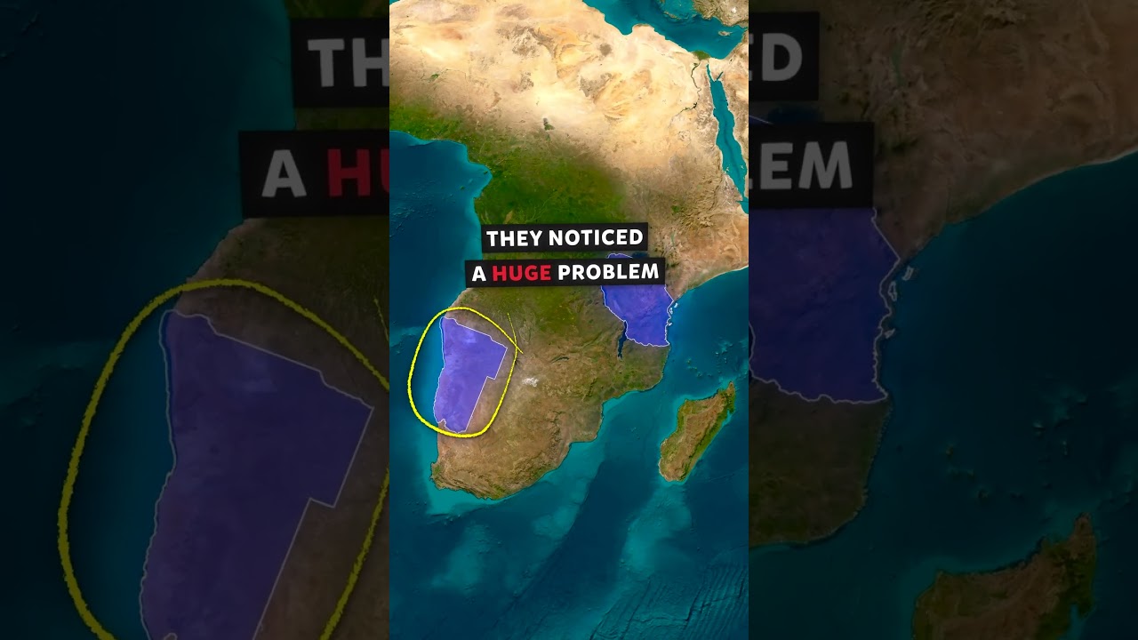 The Strangest Border In the World - Namibia's Panhandle 📍🌍 #geography