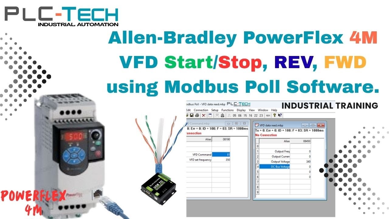 VFD start stop | VFD wiring | VFD Reverse Forward | VFD modbus communication 