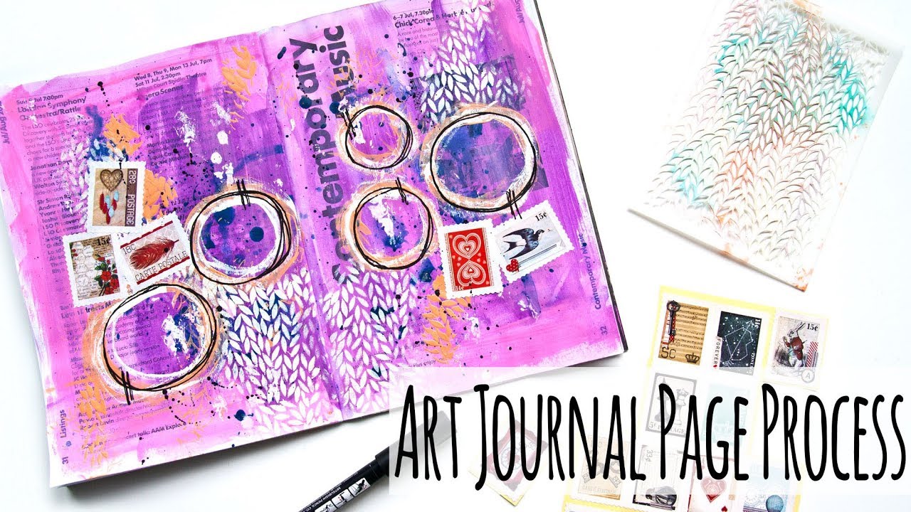 Intentional Art - Mixed Media Art Journal Page
